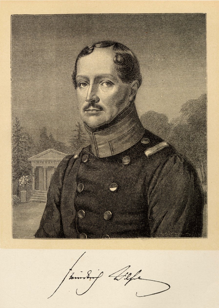 Retrato de Federico Guillermo III de Prusia de Unbekannt