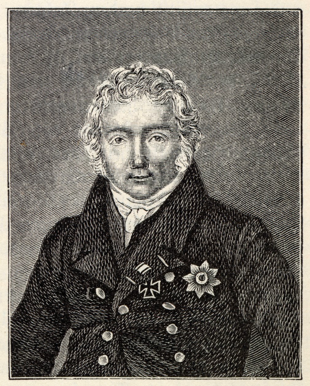 Retrato de Friedrich von Motz 1775-1830 de Unbekannt
