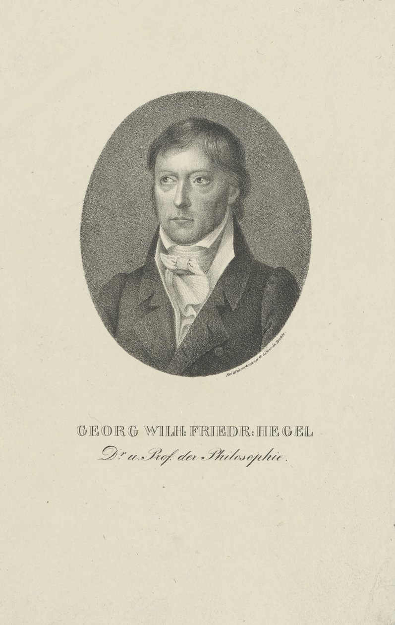 Retrato de Georg Wilhelm Friedrich Hegel 1770-1831 de Unbekannt