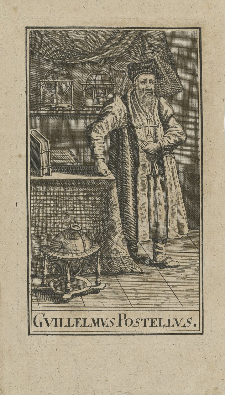 Retrato de Guillaume Postel 1510-1581, antes de 1740 de Unbekannt