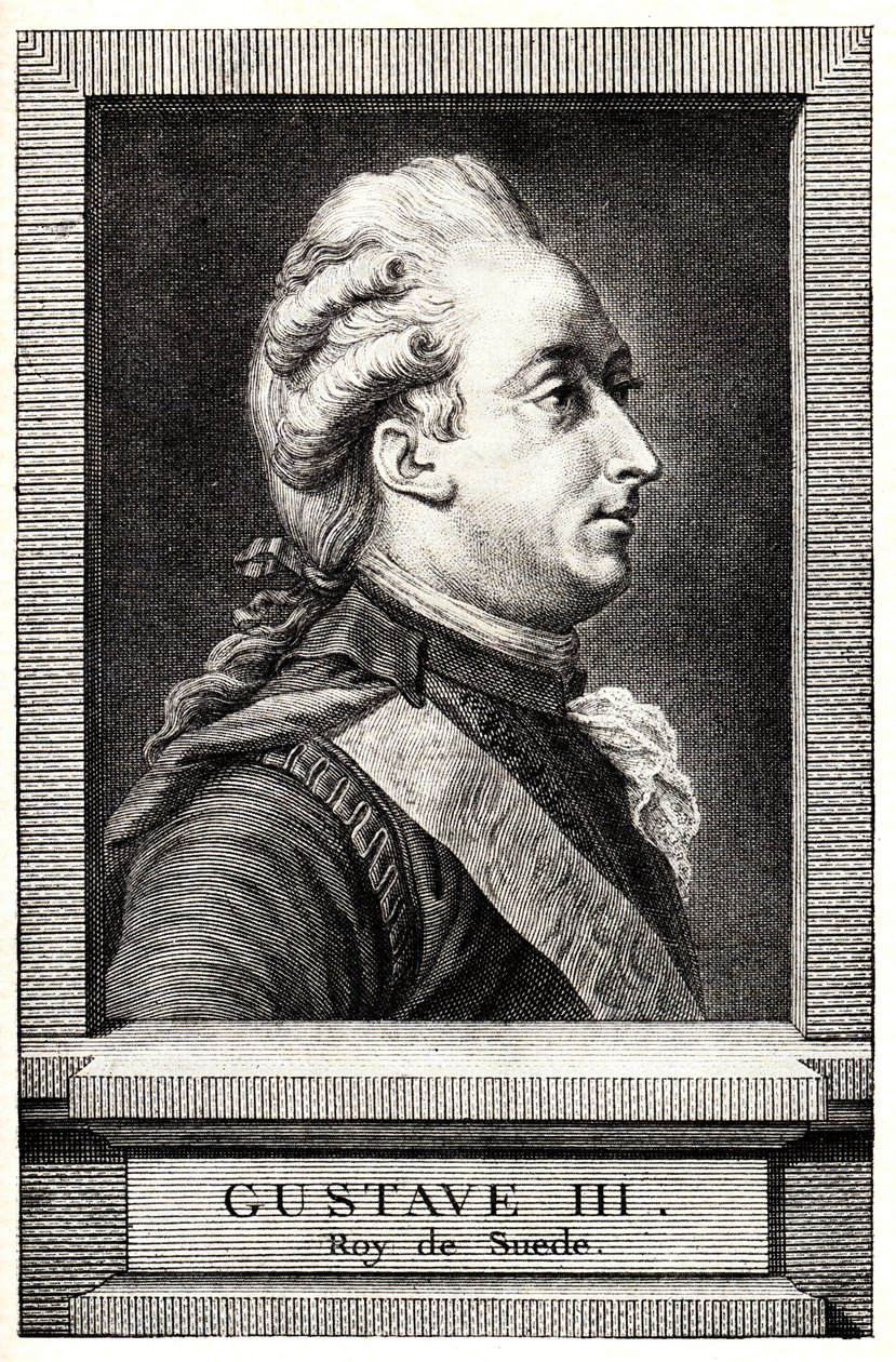 Retrato de Gustavo III de Suecia, principios del siglo XIX de Unbekannt
