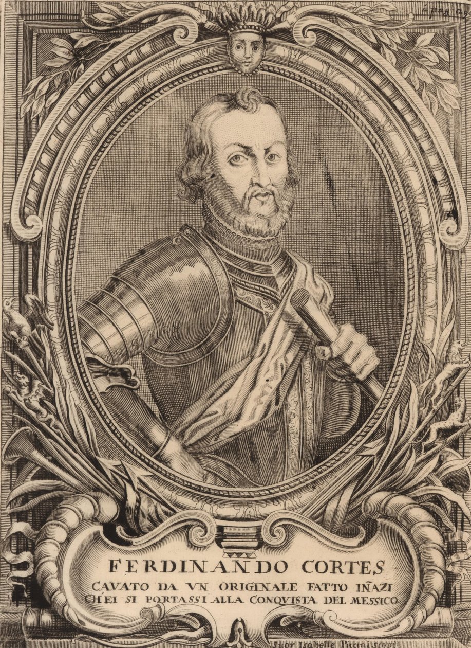 Retrato de Hernán Cortés 1485-1547 de Unbekannt