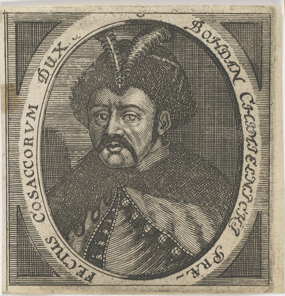 Retrato del Hetman Bohdan Khmelnytsky 1595-1657, después de 1650 de Unbekannt