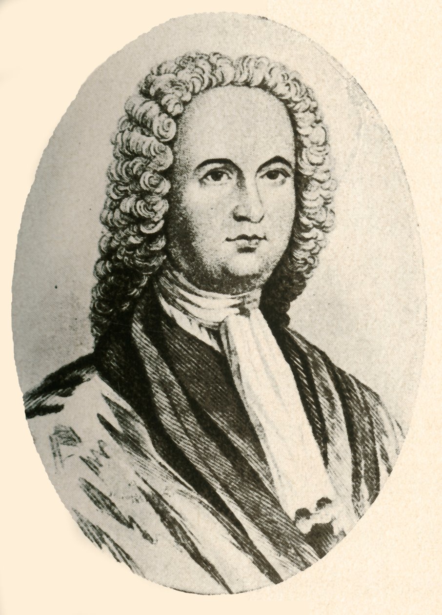 Retrato de James Logan, con peluca y toga judicial, usado en Pensilvania, 1745, 1937 de Unbekannt