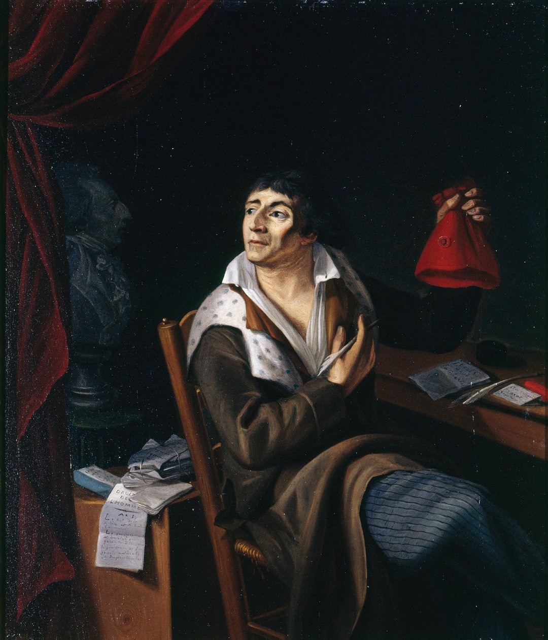 Retrato de Jean-Paul Marat 1743-1793, c. 1793 de Unbekannt