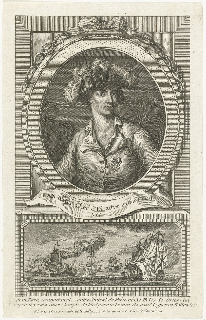 Retrato de Jean Bart 1650-1702, 1694 de Unbekannt