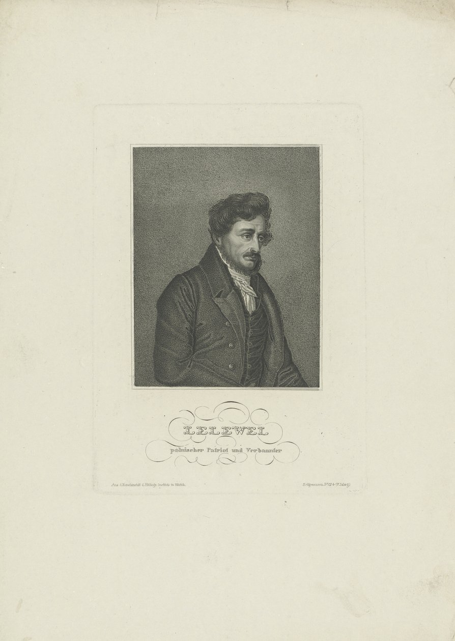 Retrato de Joachim Lelewel 1786-1861, 1830s de Unbekannt