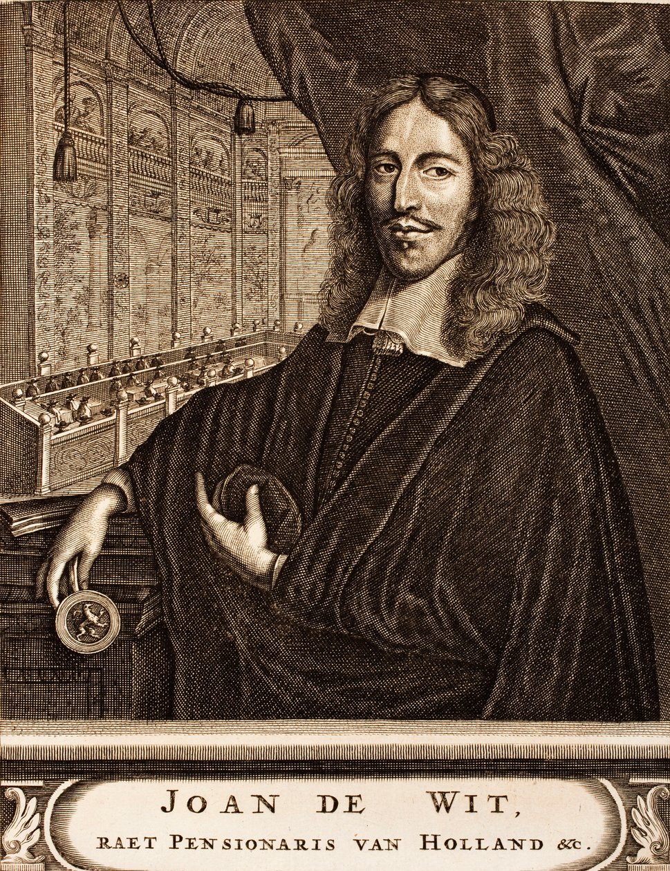 Retrato de Johan de Witt 1625-1672 de: Schauplatz des Krieges, 1675 de Unbekannt
