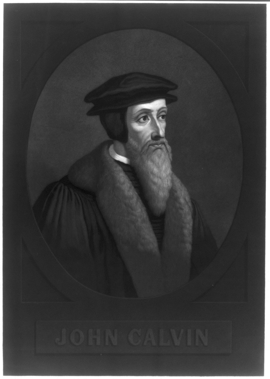 Retrato de John Calvin 1509-1564, principios del siglo XIX de Unbekannt