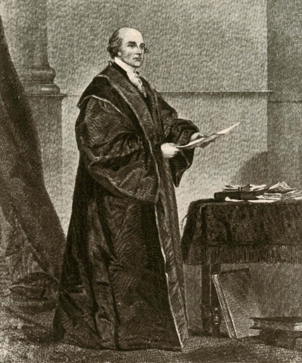 Retrato de John Jay con sus ropas como Primer Juez Presidente de los Estados Unidos, c1780, 1937 de Unbekannt