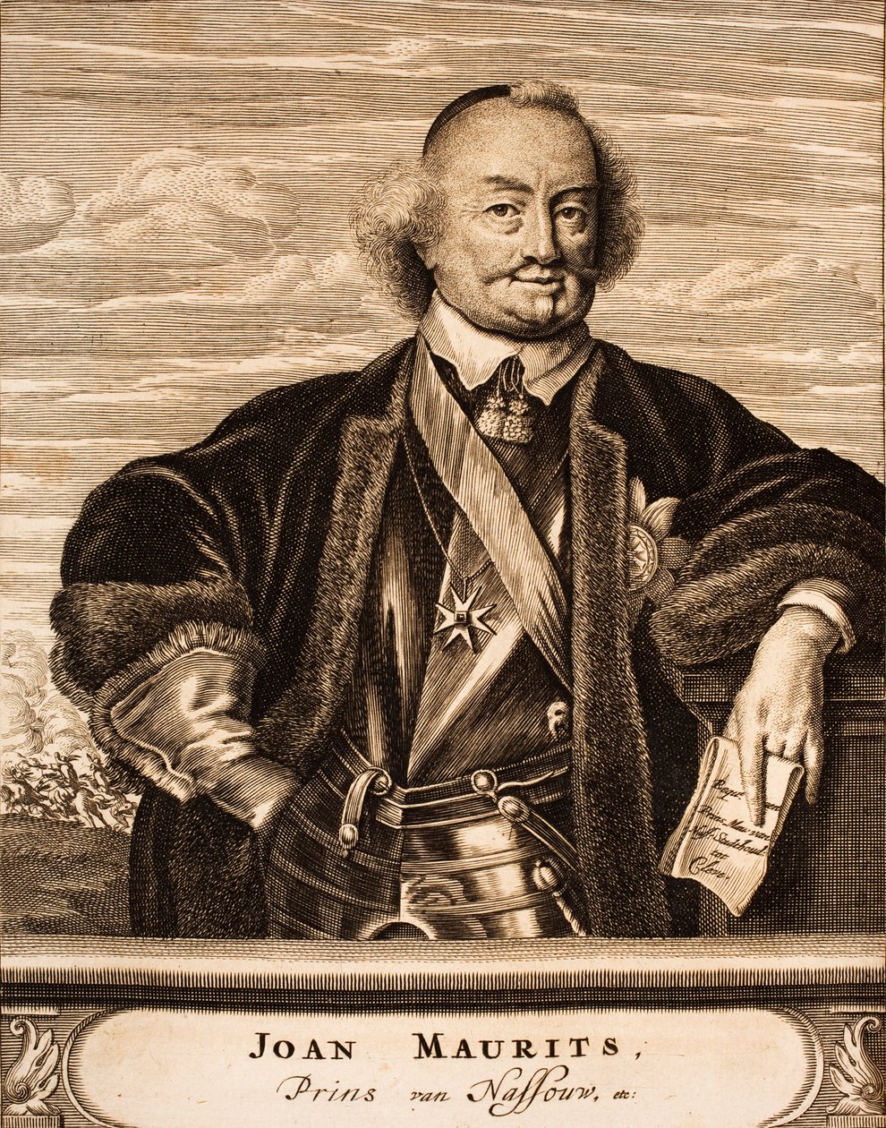 Retrato de Juan Mauricio, Príncipe de Nassau-Siegen 1604-1679, 1675 de Unbekannt