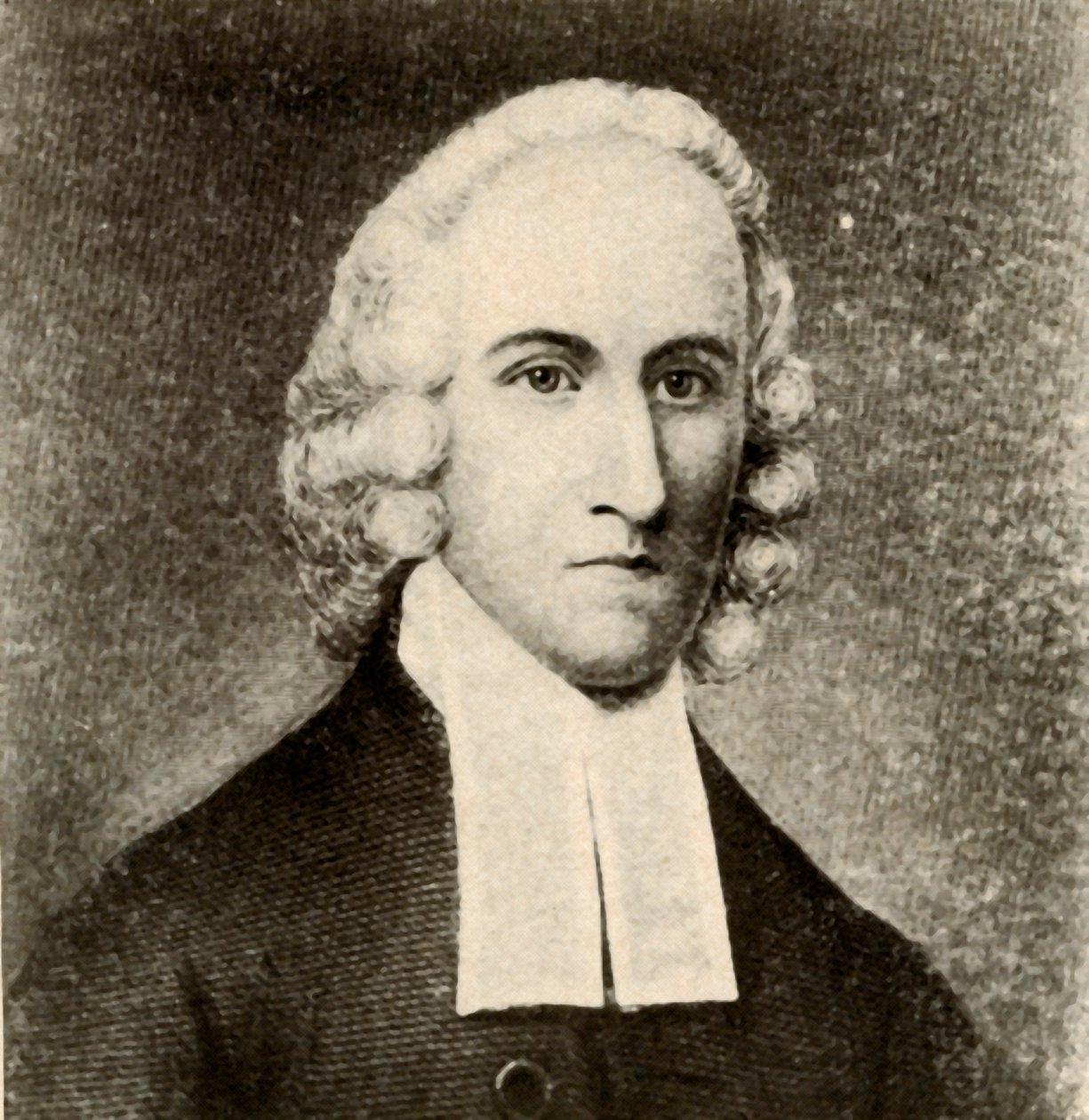Retrato de Jonathan Edwards, con abrigo sencillo y bandas de ministro presbiteriano, c1750, 1937 de Unbekannt