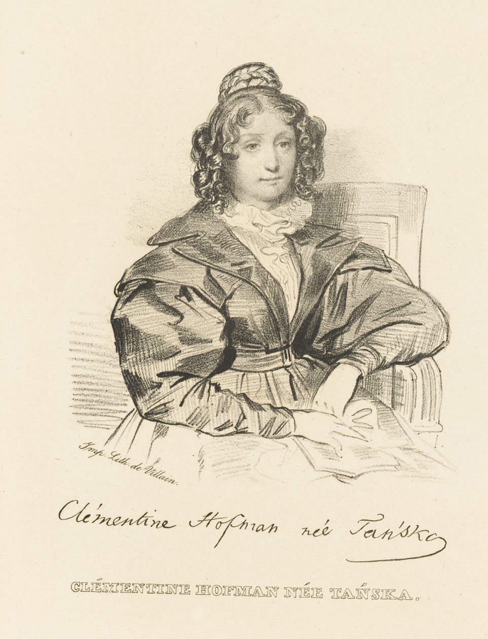 Retrato de Klementyna Hoffmanowa 1798-1845, c. 1840 de Unbekannt