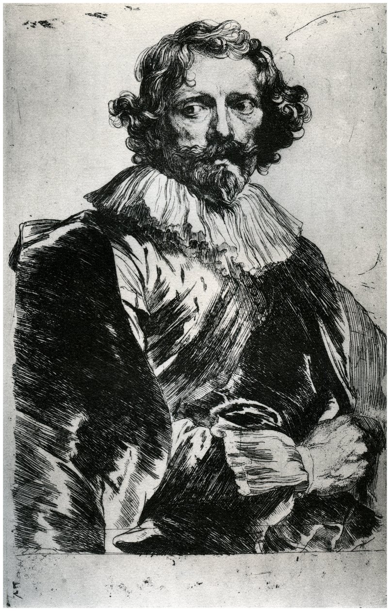 Retrato de Lucas Vorsterman, 1627-1632 de Unbekannt