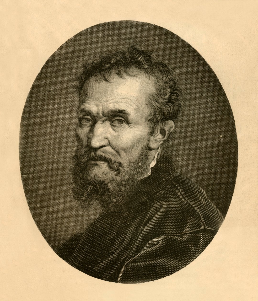 Retrato de Miguel Ángel Buonarroti, 1881 de Unbekannt