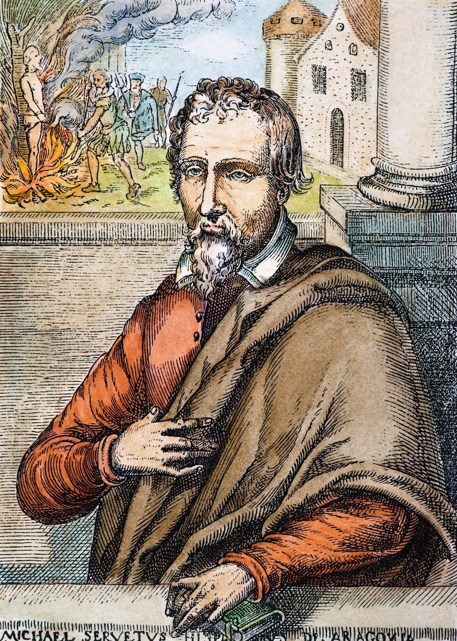 Retrato de Miguel Servet, principios del siglo XVIII de Unbekannt