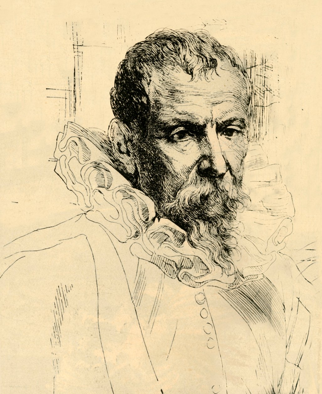 Retrato de Peter Bruegel, 1883 de Unbekannt