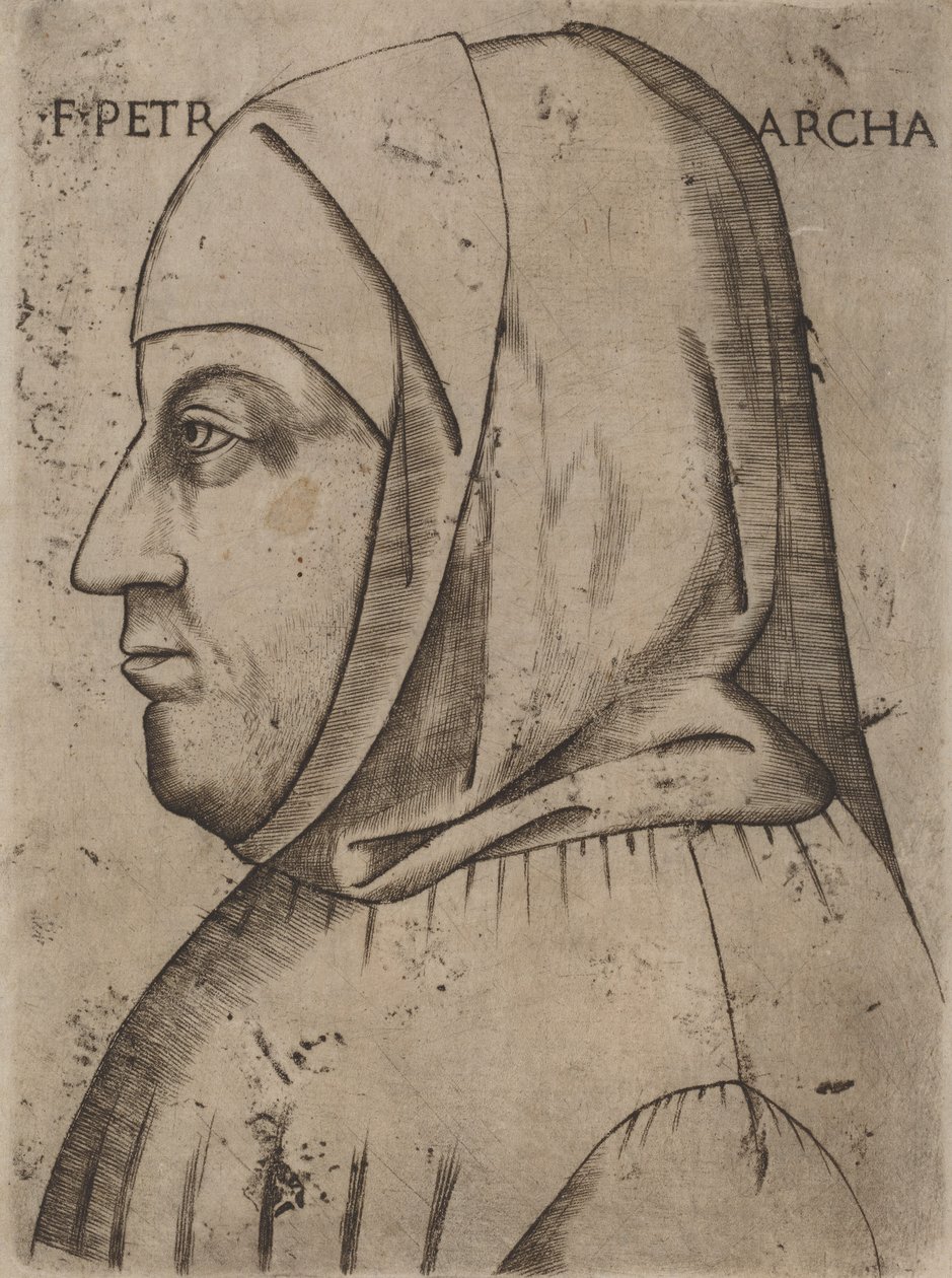 Retrato de Petrarca, primera mitad del siglo XVI de Unbekannt