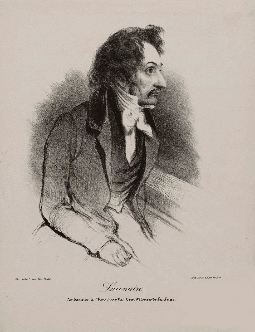 Retrato de Pierre-François Lacenaire, 1835 de Unbekannt
