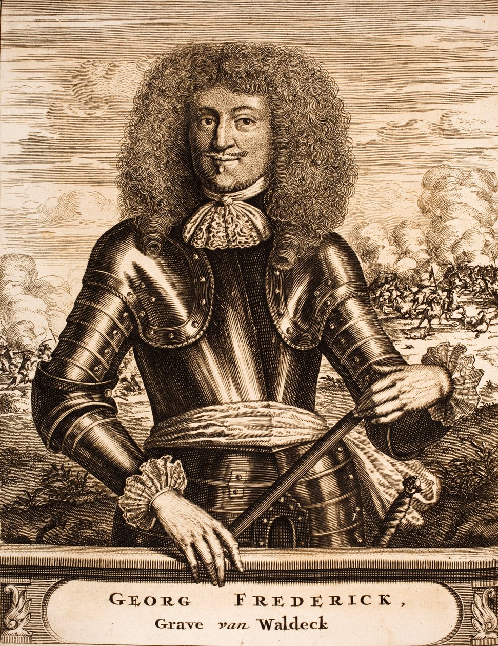 Retrato del Príncipe Georg Friedrich de Waldeck 1620-1692 De: Schauplatz des Krieges, 1675 de Unbekannt