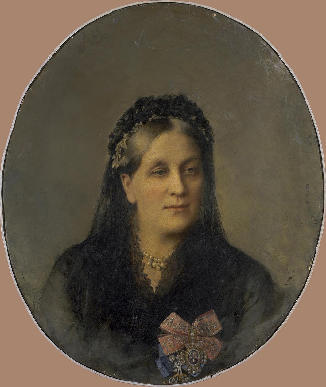 Retrato de la Princesa María Alexandrovna Dolgorukaya, de soltera Apraxina 1816-1892, segunda mitad del siglo XIX de Unbekannt