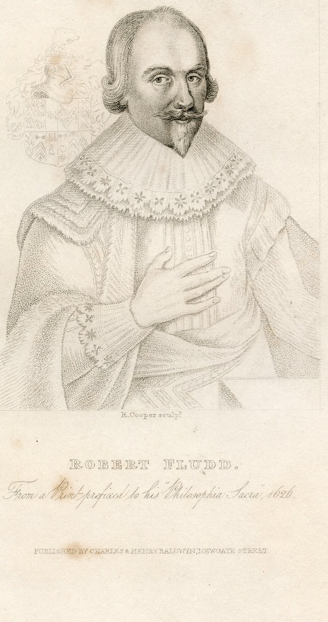 Retrato de Robert Fludd 1574-1637, 1626 de Unbekannt