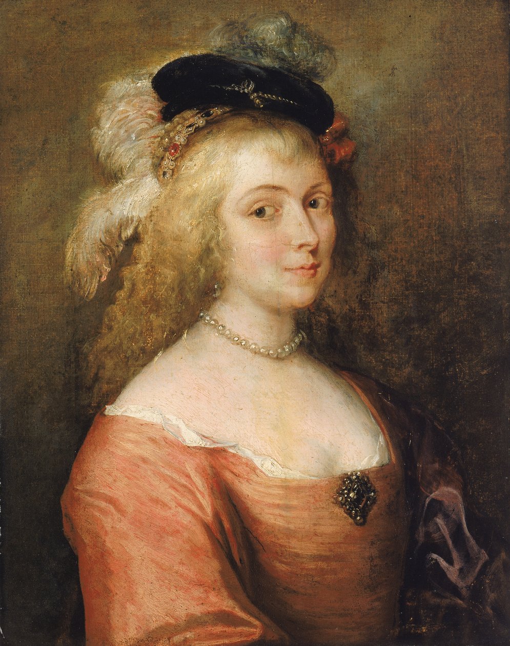 Retrato de la esposa de Rubens, siglo XVII de Unbekannt