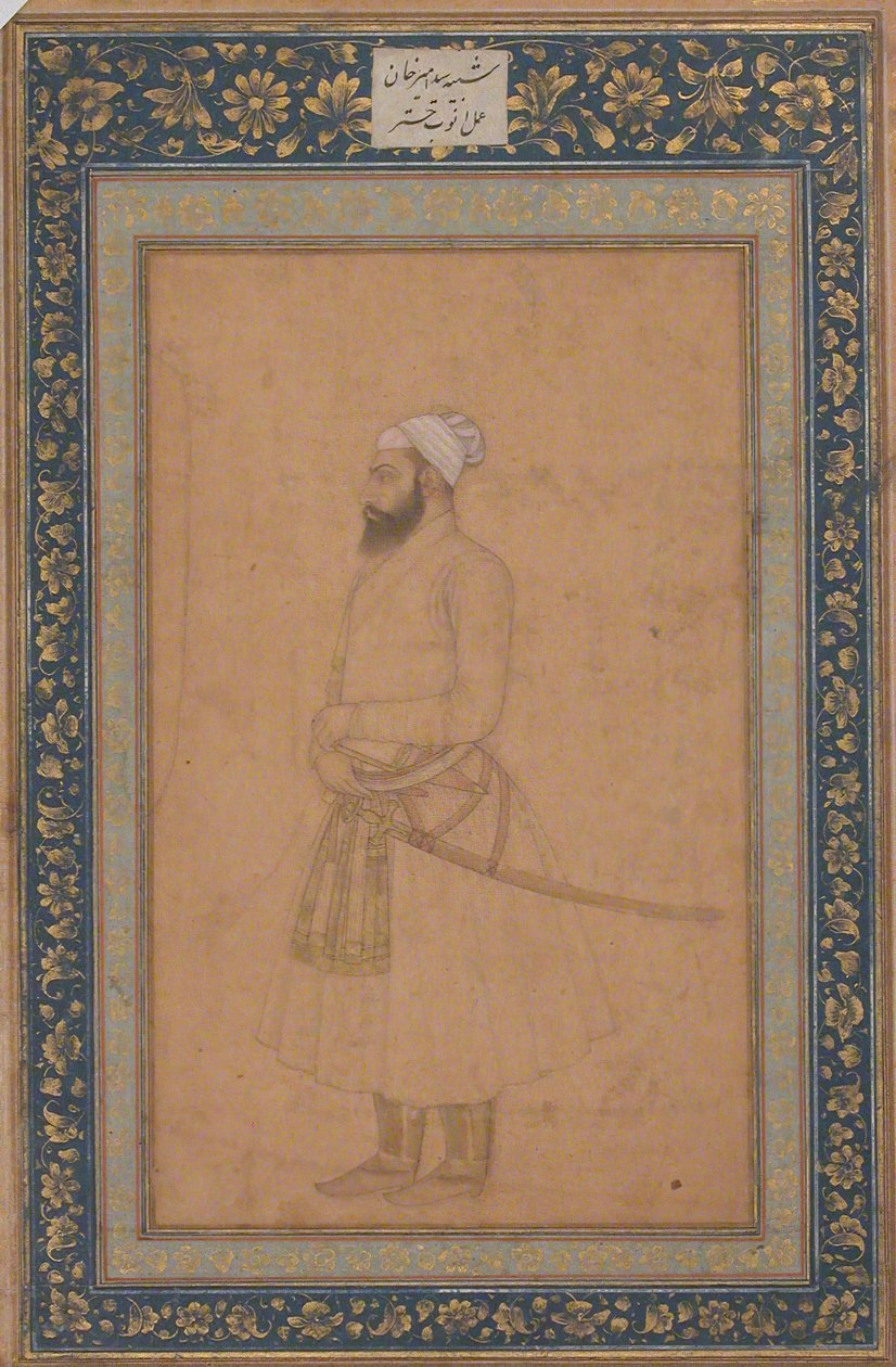 Retrato de Sayyid Amir Khan, segunda mitad del siglo XVII de Unbekannt