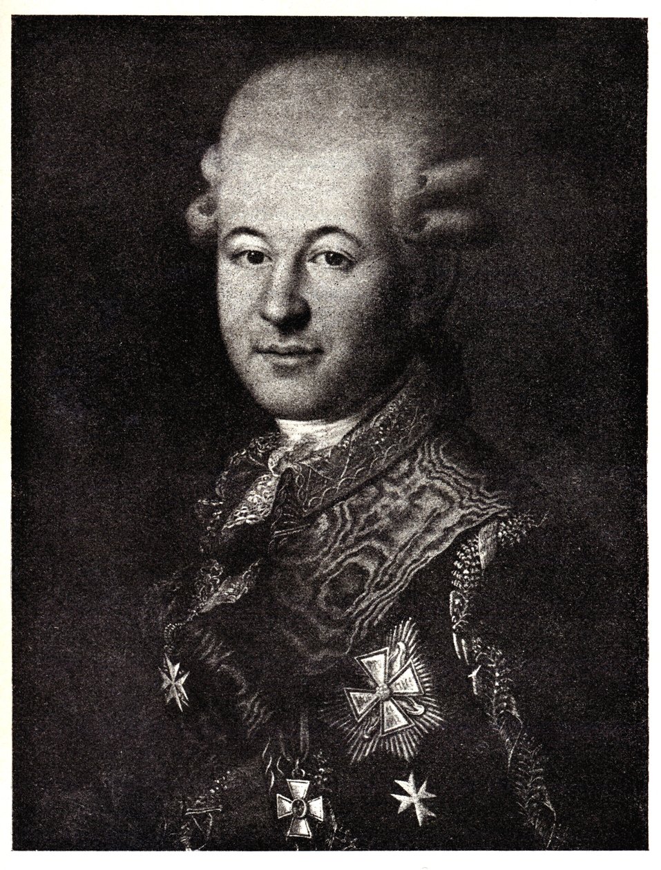 Retrato de Semyon Zorich 1745-1799, el Favorito de Catalina la Grande, principios del siglo XIX de Unbekannt