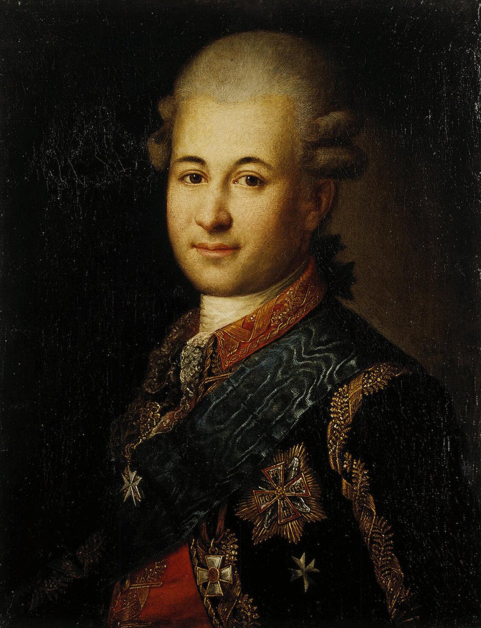 Retrato de Semyon Zorich 1745-1799, el favorito de Catalina la Grande, finales del siglo XVIII de Unbekannt