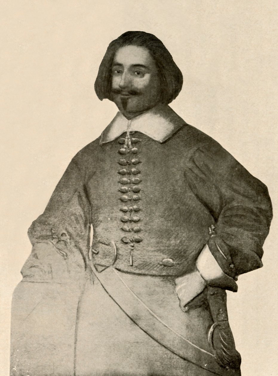 Retrato de Sir John Leverett, con abrigo de bufanda y banda de soldado simple, 1640-1660, 1937 de Unbekannt