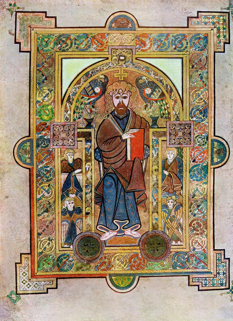 Retrato de San Marcos o San Lucas, 800 d.C., siglo XX de Unbekannt
