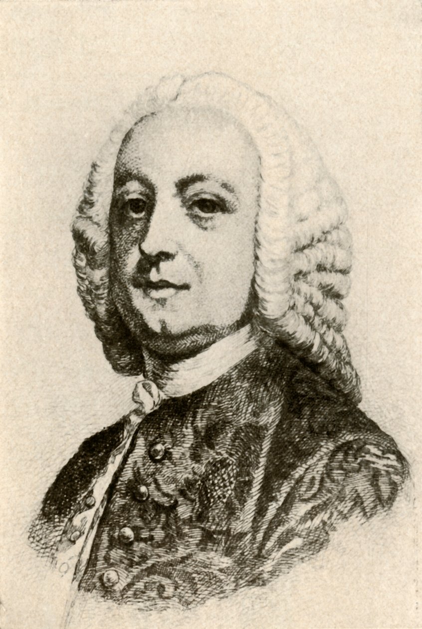 Retrato de Thomas Penn, Gobernador Colonial, c1760 de Unbekannt