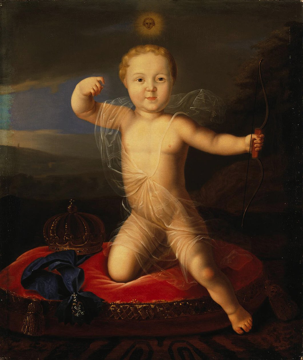 Retrato del Zarevich Peter Petrovich de Rusia 1715-1719, Primer cuarto del siglo XIX de Unbekannt