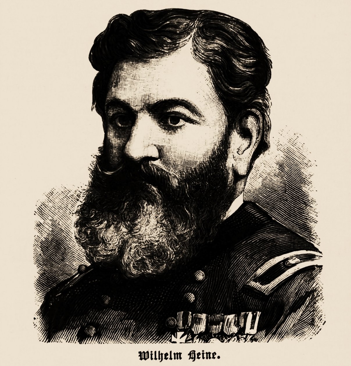 Retrato de Wilhelm Heine 1827-1885, 1886 de Unbekannt