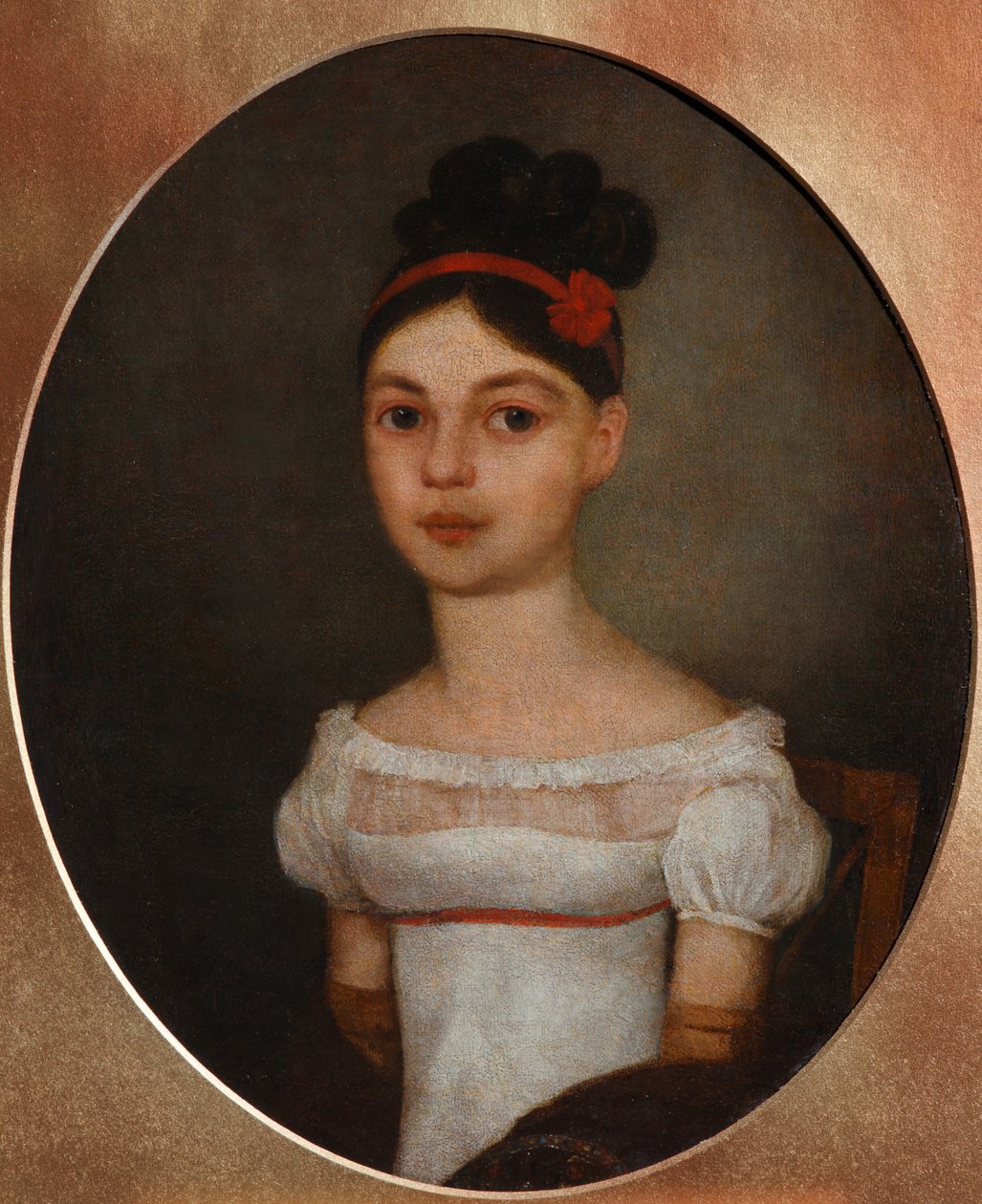 Retrato de Yelizaveta Fyodorovna Ozerova, nacida Zagryazyskaya 1800-1885, c. 1815 de Unbekannt