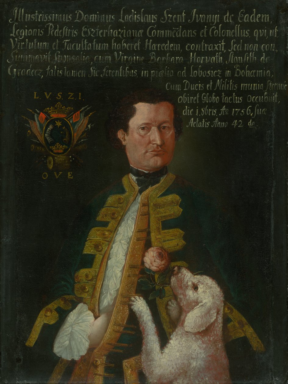 Retrato de Ladislav Szent Iványi de Svätý Ján de Unbekannt