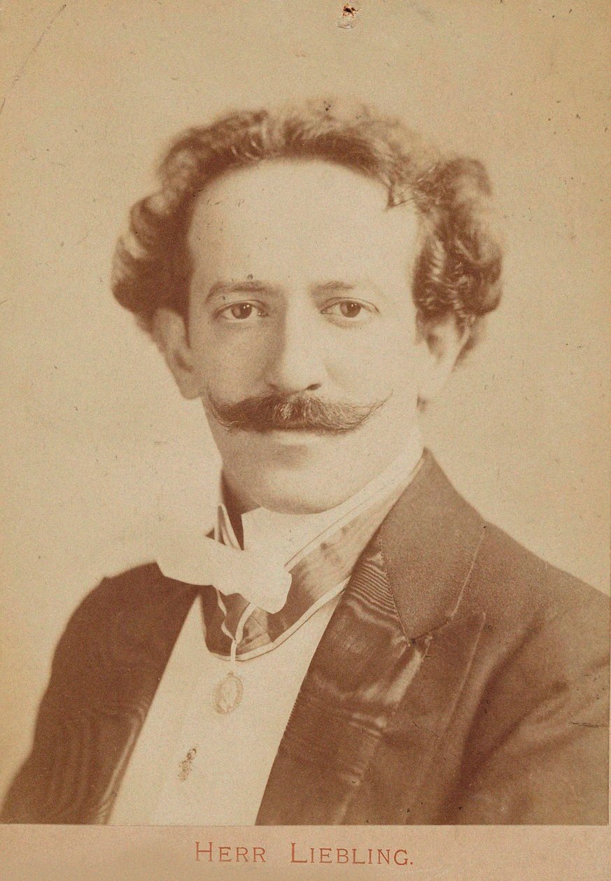 Retrato del pianista y compositor Georg Liebling de Unbekannt