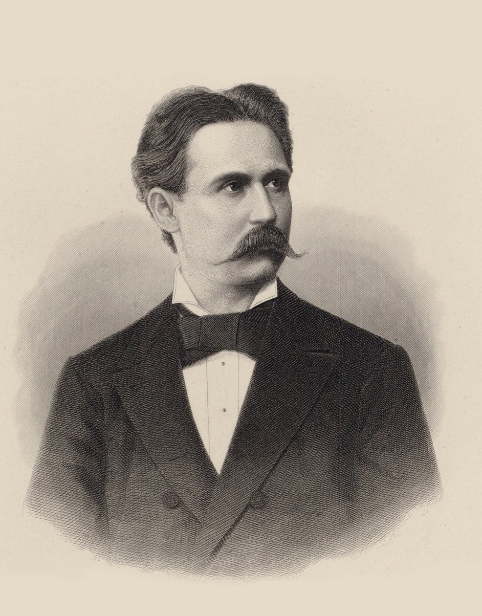 Retrato del pianista y compositor Xaver Scharwenka 1850-1924, c. 1880 de Unbekannt