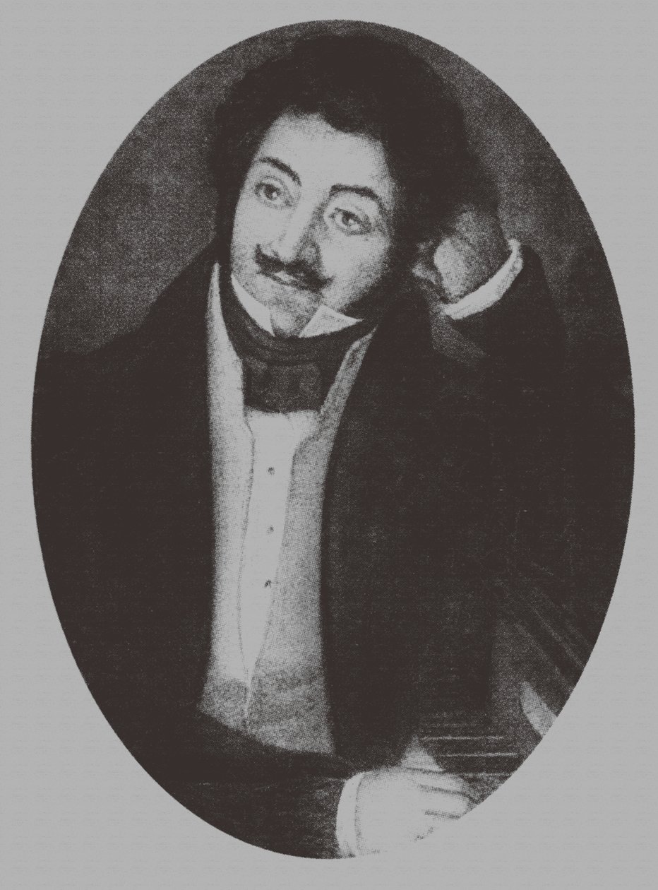 Retrato del compositor Alexander Aleksandrovich Alyabyev 1787-1851, 1810s de Unbekannt