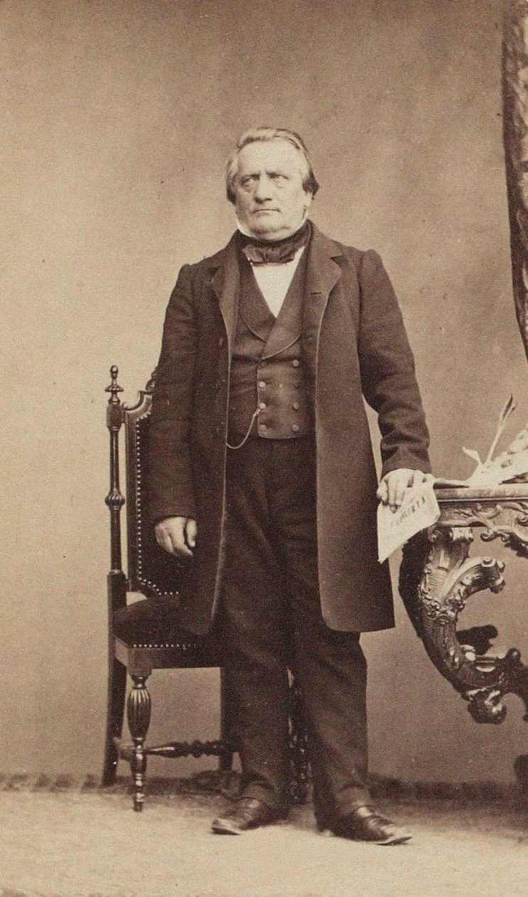 Retrato del compositor Franz Lachner 1803-1890, c. 1850 de Unbekannt