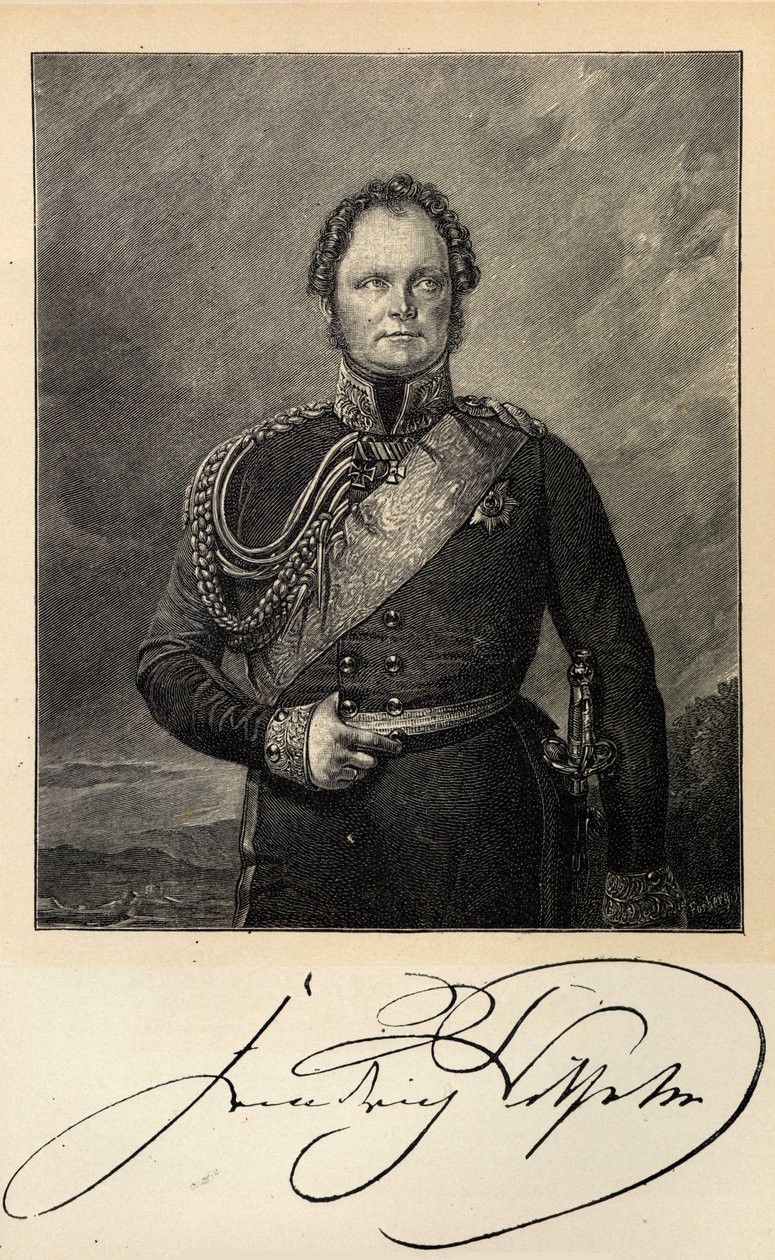 Retrato del Rey Federico Guillermo IV de Prusia 1795-1861 de Unbekannt