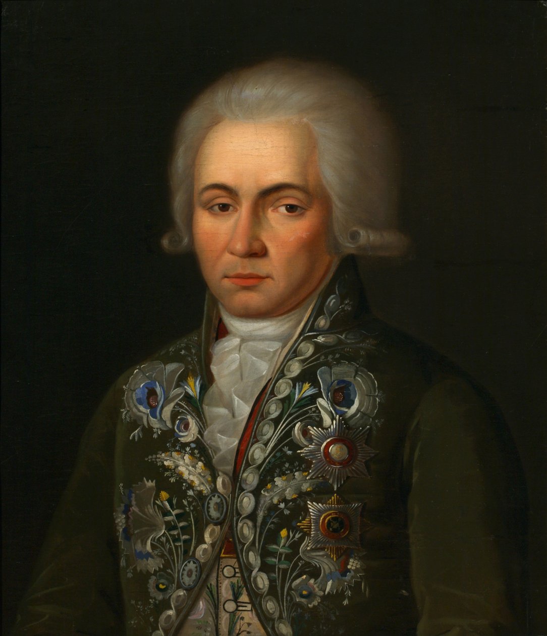 Retrato del poeta Gavrila R. Derzhavin 1743-1816 de Unbekannt