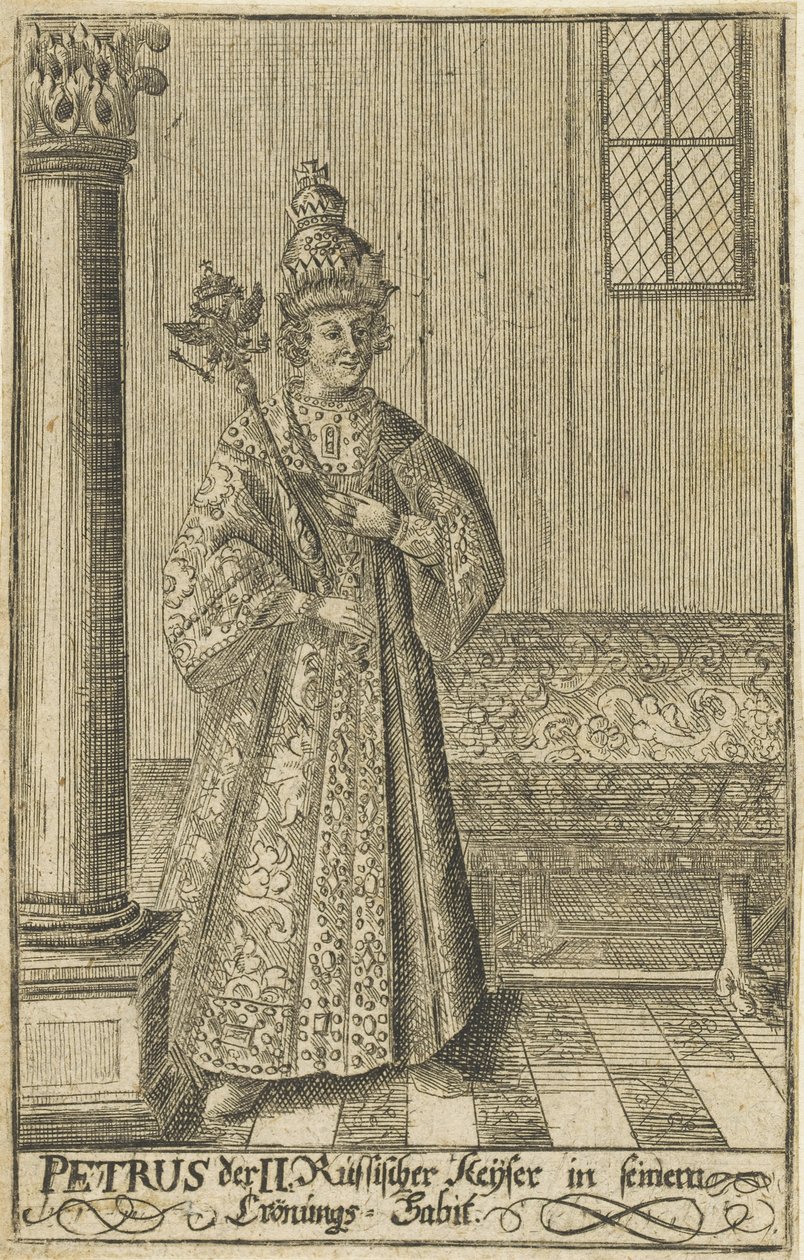 Retrato del zar Pedro II de Rusia 1715-1730 de Unbekannt