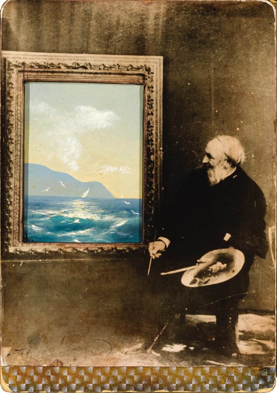 Retrato del artista Ivan Aivazovsky 1817-1900, 1889 de Unbekannt