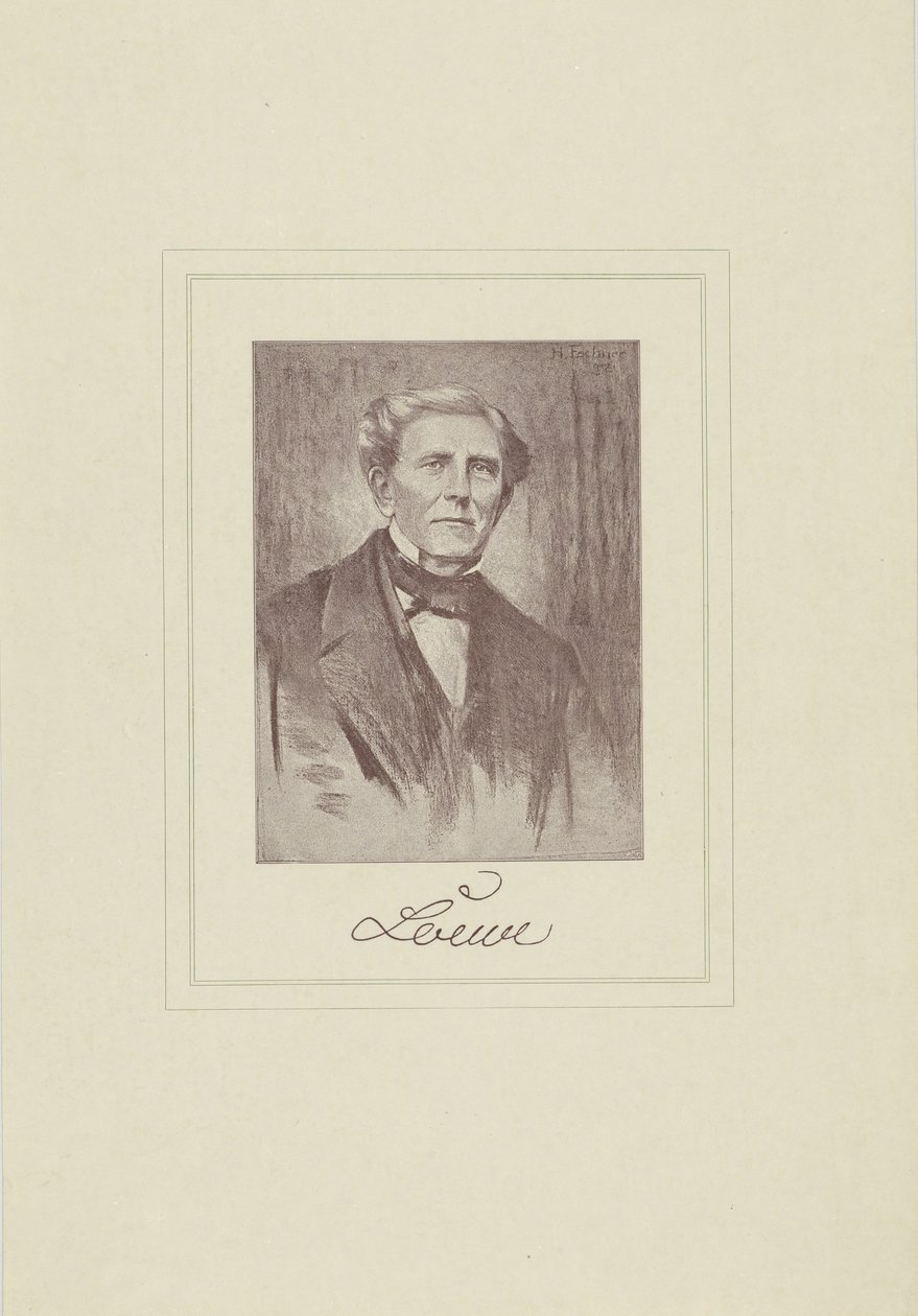 Retrato del compositor Carl Loewe 1796-1869 de Unbekannt
