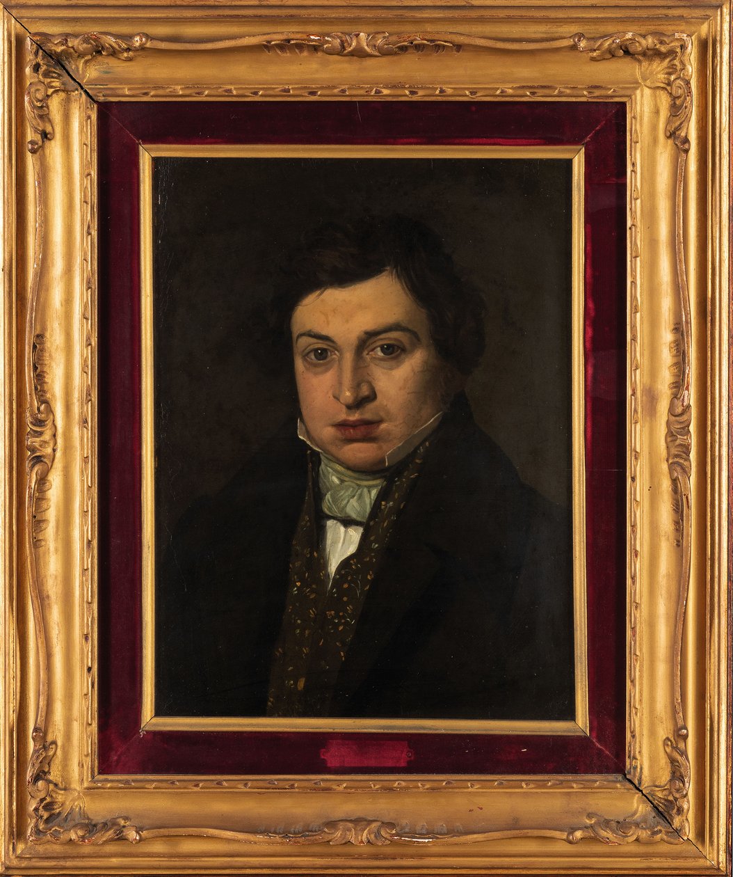 Retrato del compositor Gioachino Antonio Rossini 1792-1868 de Unbekannt