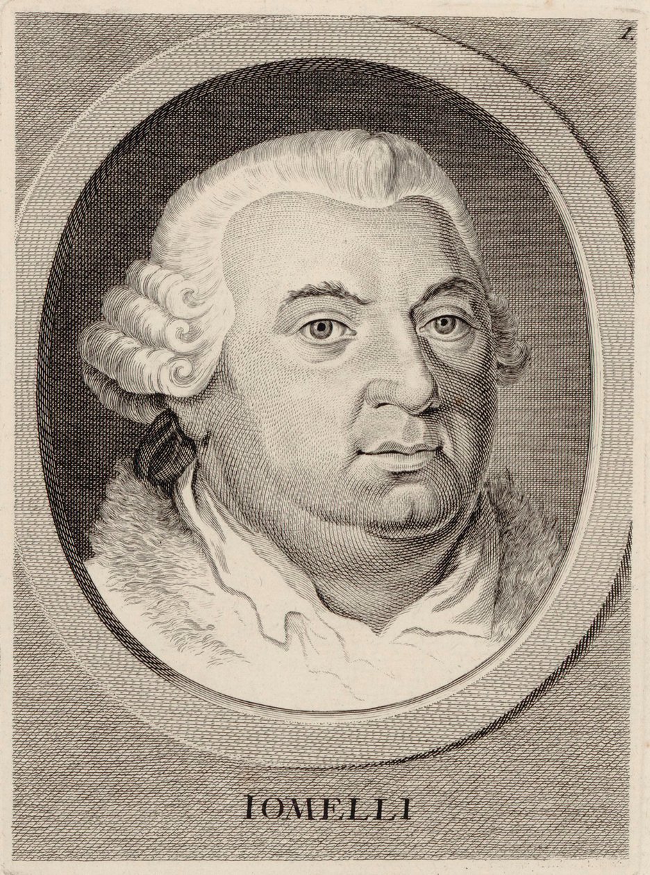 Retrato del compositor Niccolò Jommelli 1714-1774 de Unbekannt