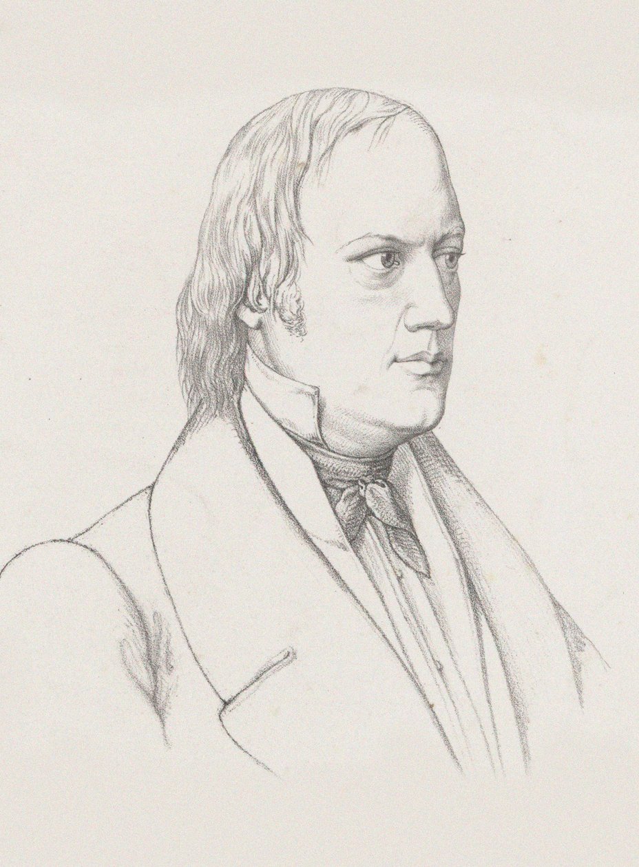 Retrato del director y compositor Johann Nepomuk Schelble 1789-1837 de Unbekannt