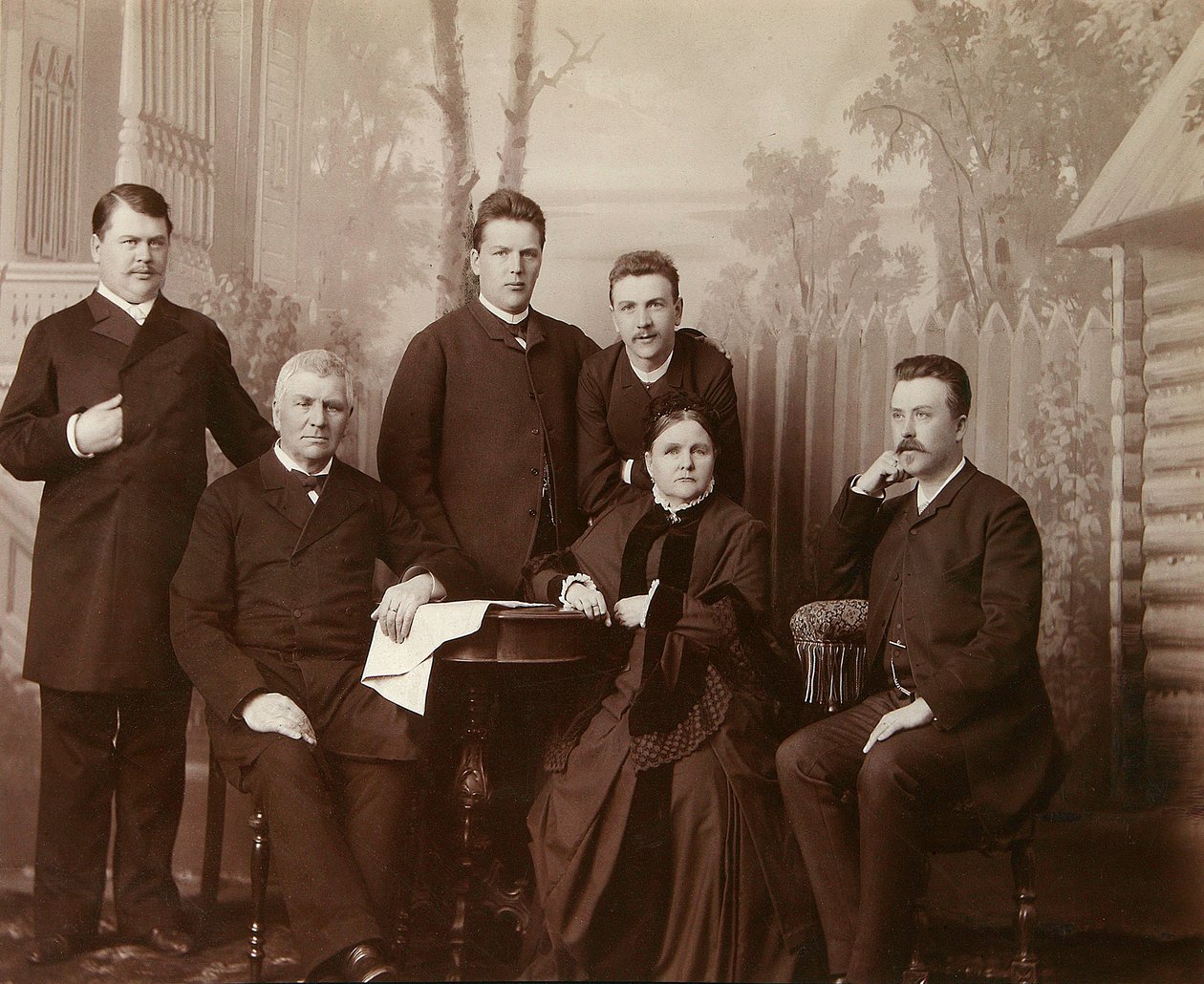 Retrato de la familia de Sophia Perovskaya, 1860s de Unbekannt